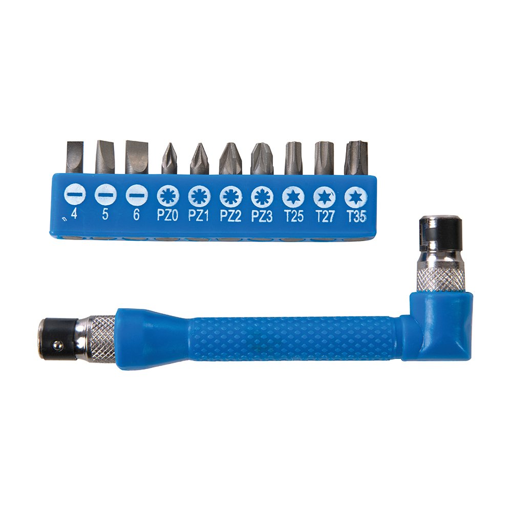 Image secondaire de Silverline Lot de 12 porte-embouts de tournevis d'angle (599368)