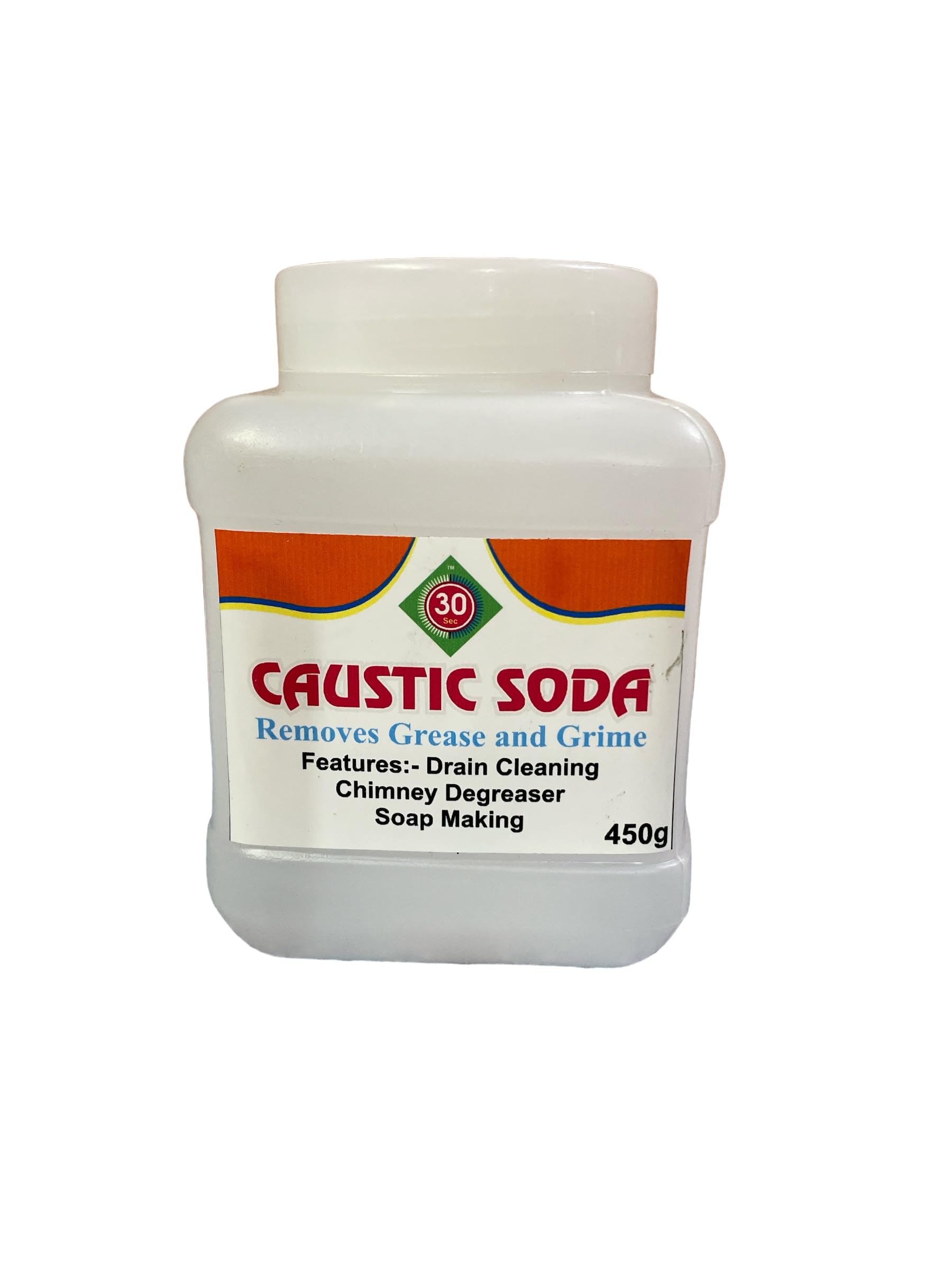PRISTINO Caustic Soda for Soap Making, Drain Cleaning, Chimney Cleaning� Fast-Acting Formula to Clear Blockages Instantly � Best Chimney & Drain Cleaner Flakes and Soap Making Flakes (450gm) (B0DH8FRZH8) Amazon Price History, Amazon Price Tracker