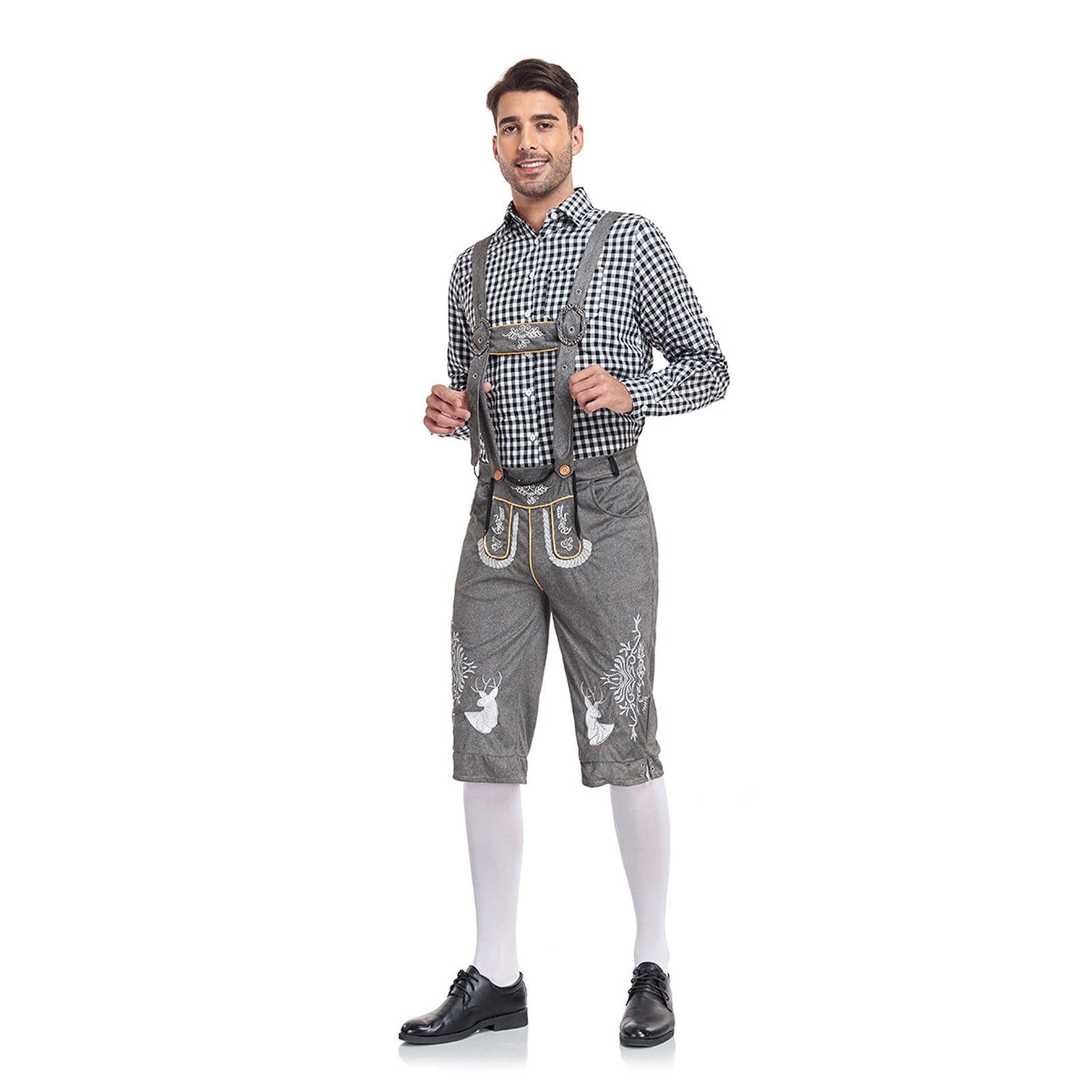 Lederhosen Homme Cuir Suède de Vachette Authentique Oktoberfest