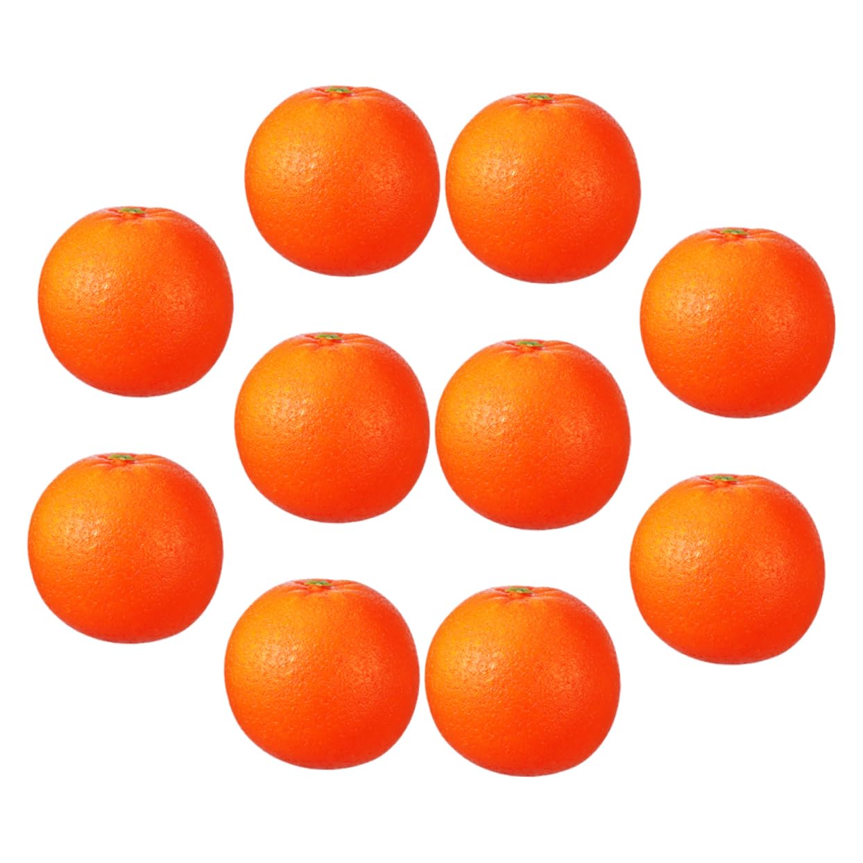Ciieeo 4 Sätze Simuliertes Orangefarbenes Modell Naturgetreue Fruchtdekorationen Desktop-deko Mit Künstlichen Orangen Fruchtmodell Prop Künstliche Orangen Schaum 10 Stück * 4