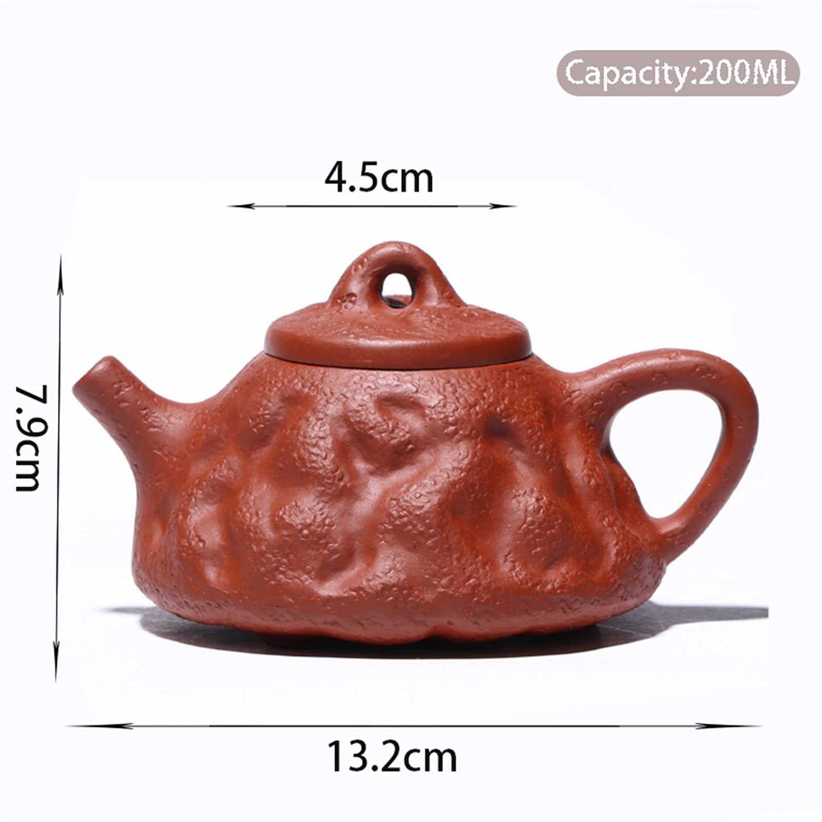 Czajnik 200 ml Fioletowy gliniany czajnik Ręcznie robiony czajnik Czajnik Chiński słynny zestaw do herbaty