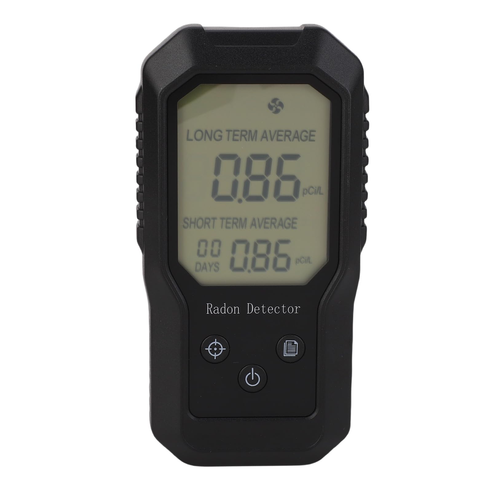 Rilevatore di Radon, Tester Digitale Portatile per Gas Radon con Montaggio a Parete per Uso Domestico