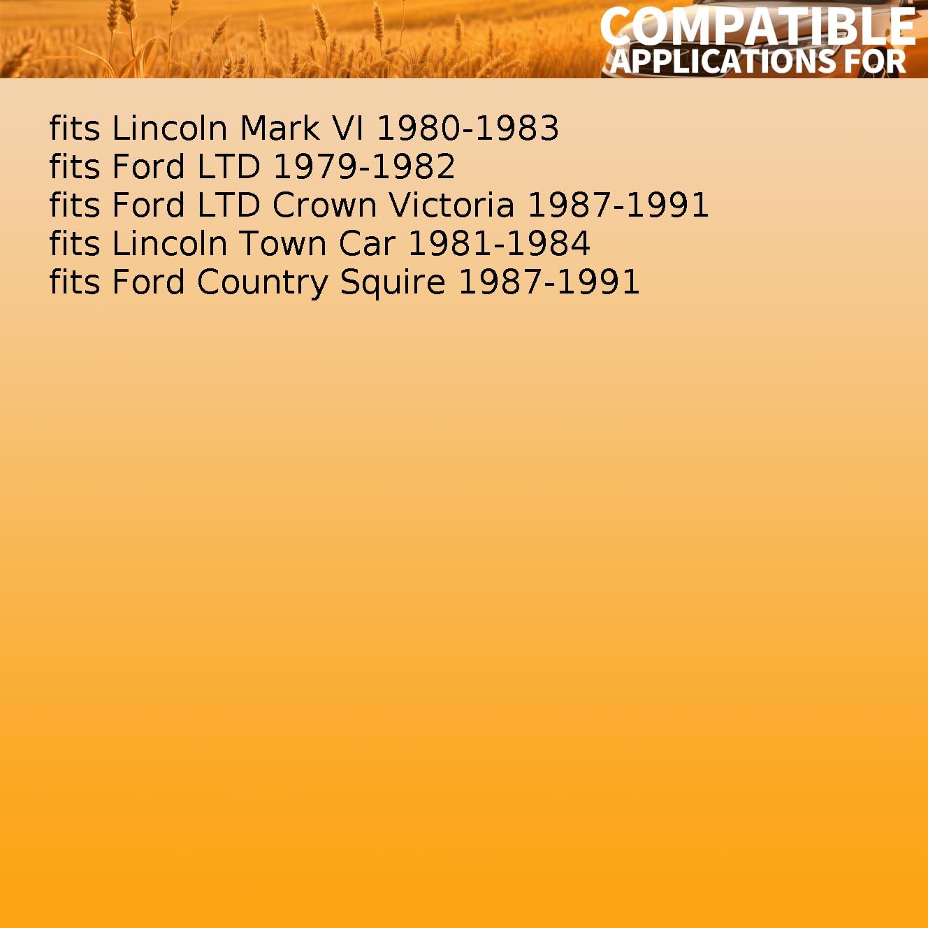 Replacement D9AZ3020B 1 PCS Front Upper Suspension Control Arm Bumper fits Ford LTD 1979 1980 1981 1982