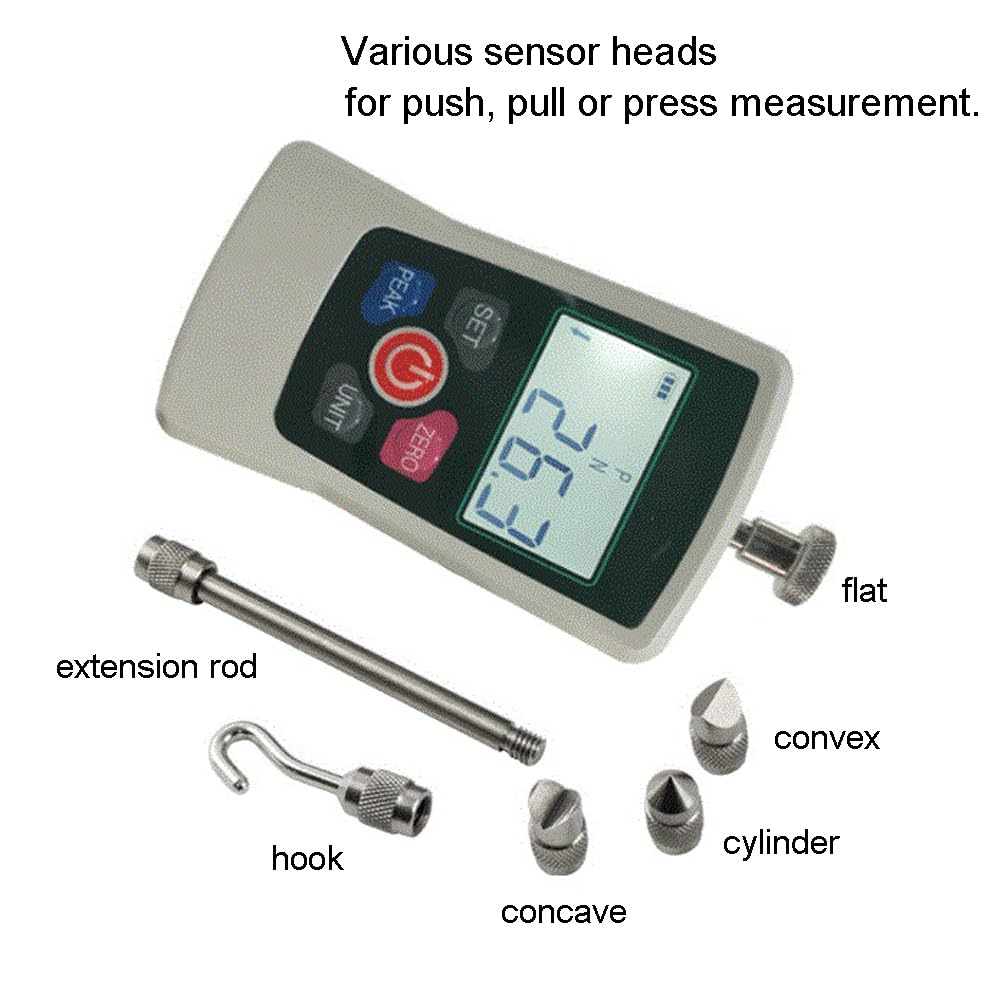 AMF 100N - Misuratore di potenza digitale, con 3 modalità e 4 controlli di pressione, leggibilità 0,2 N