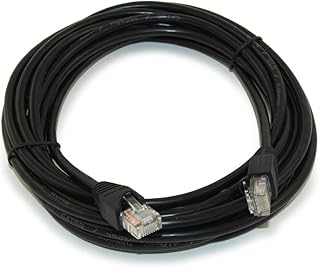 MyCableMart 14ft Cat5E Ethernet RJ45 Patch Cable, Stranded, Snagless Booted, Black