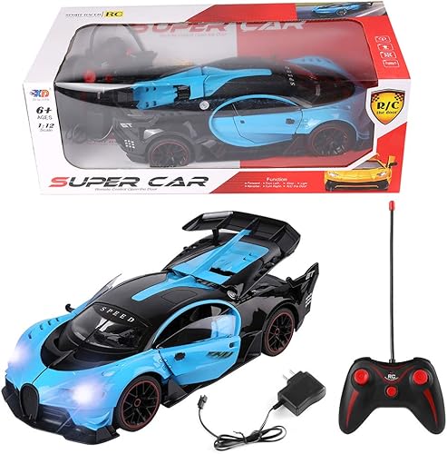 Miniatura 7 de ECCRIS Coche deportivo de control remoto para niños Coche de juguete para niños RC Vehículo de carreras para niños y niñas