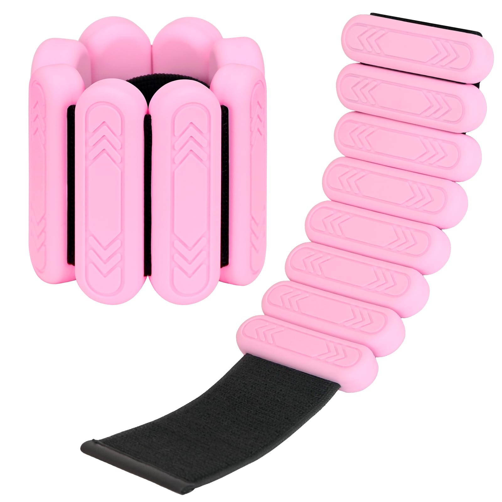 Smlper Wrist Ankle Weights,2 Pcs Adjustable Wrist Weights for Women Men Workouts,Fitness Weights for Running,Aerobics,Jogging,Walking,Yoga,Dance,Strength Training — image 1