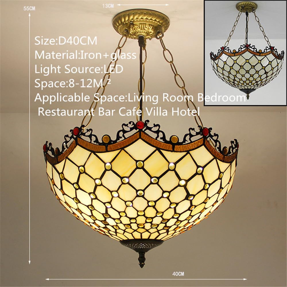 Współczesna lampa wisząca LED z kolorowego szkła LED, luksusowy i kreatywny styl amerykański, do salonu, restauracji, sypialni, hotelu, willi, korytarza, kawiarni, baru, schodów (styl 20 D40