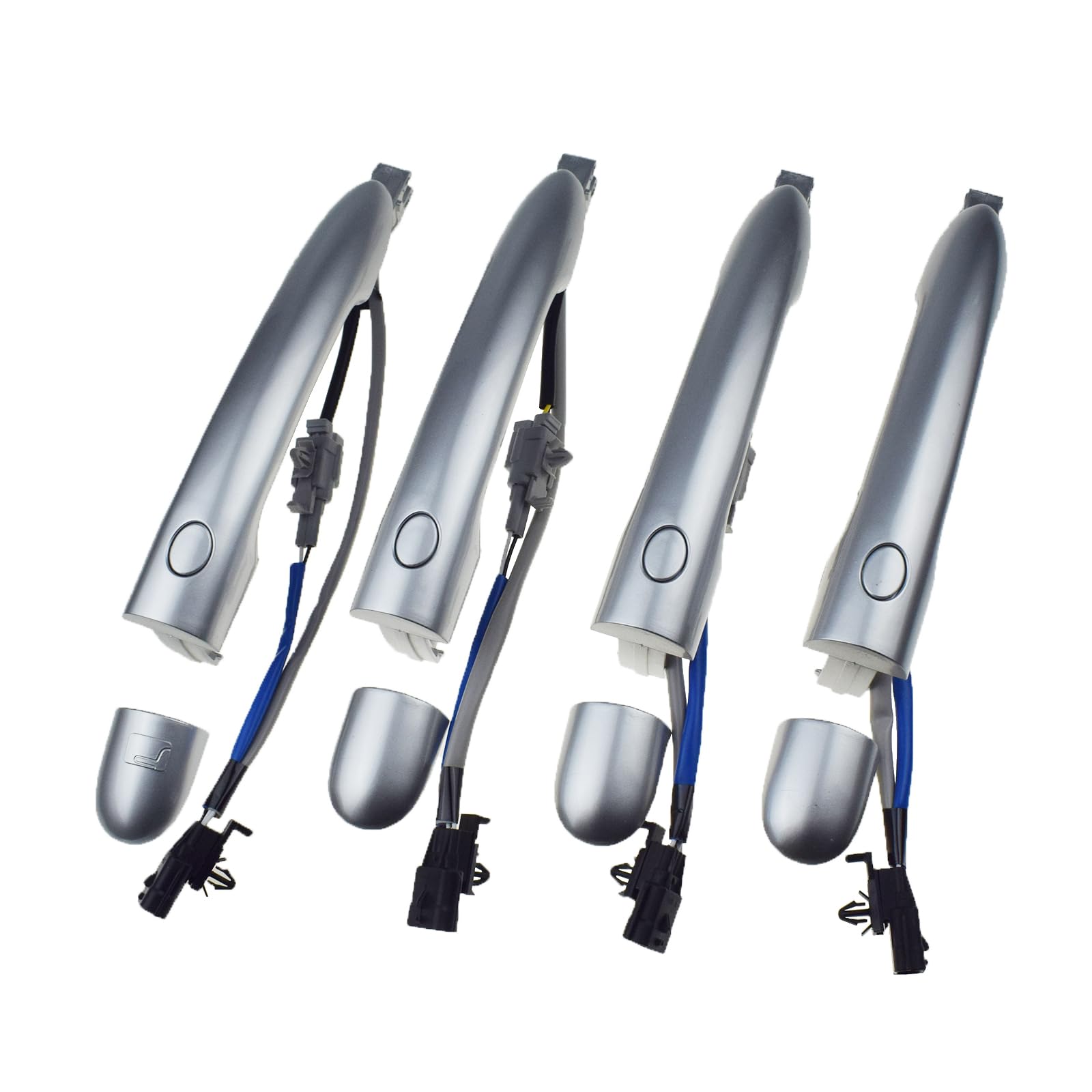 Amazon.com: Car 4Pcs Front Rear Left Right Silver Outside Door