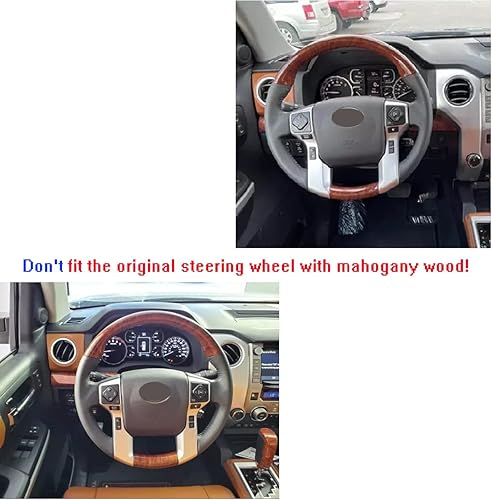 Miniatura 6 de Funda de volante personalizada para Toyota Tacoma 2012-2023  Tundra 2014-2021 4Runner 2010-2014 2015 2016 2017 2018 2019 2020 2021 2022 2023 Sequoia