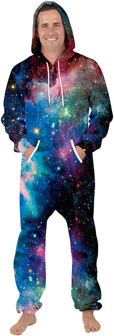 Women Men Long Sleeve Playsuit Adult Onesie Jumpsuit Pajamas