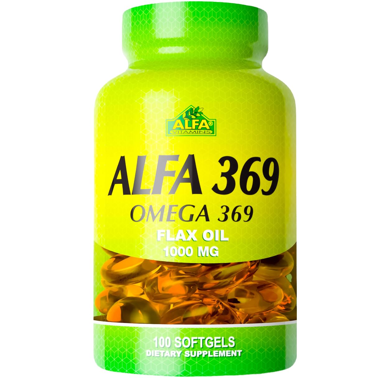 Alfa Vitamins Alfa 3-6-9 1000 Mg Nutrition Supplement, 100 Count