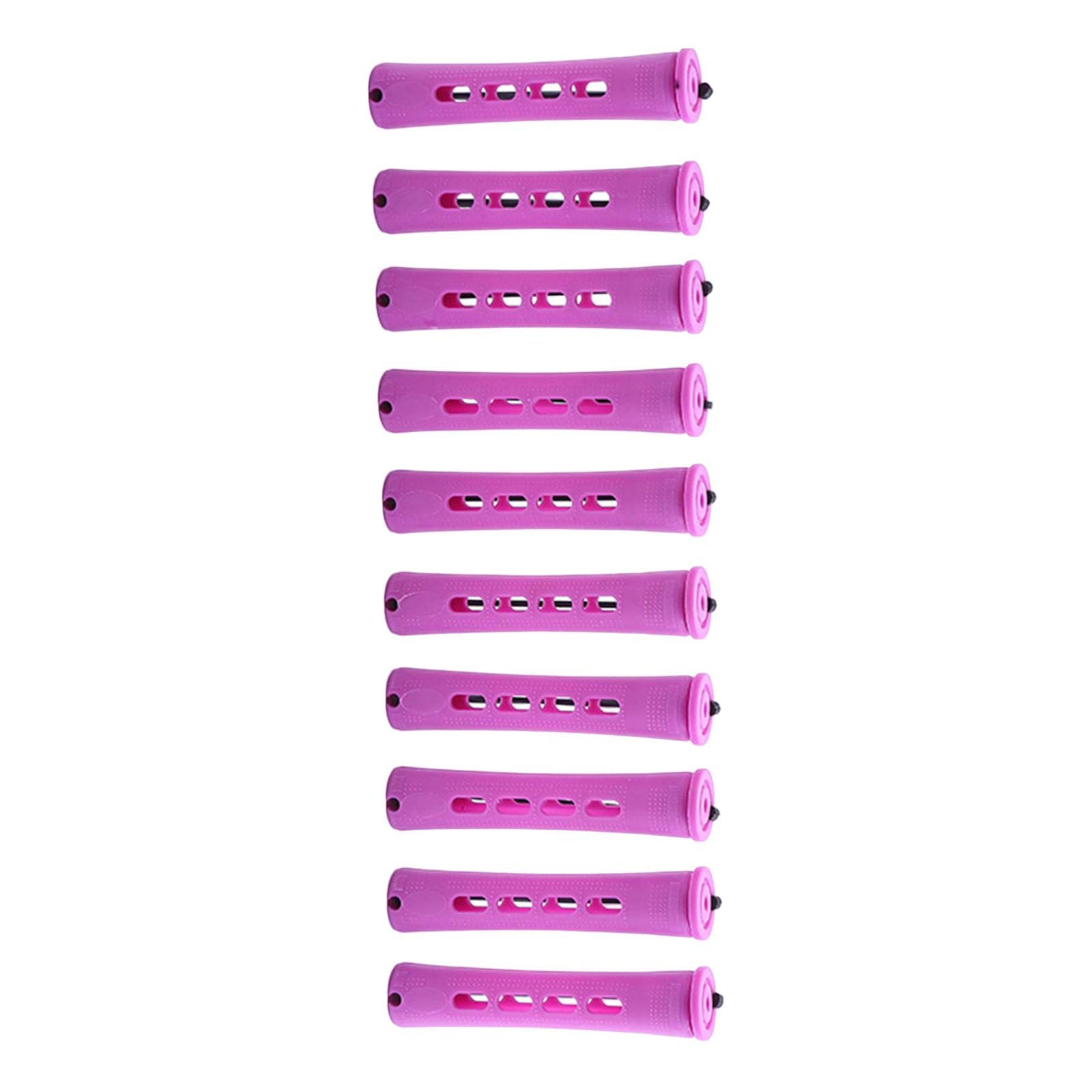 Merishopp 5x10 Pieces Cold Wave Rods with Rubber Bands and Cover Plum Red Hair Perm Rods Health & Beauty/Hair Care & Styling/Rollers & Curlers-image-21