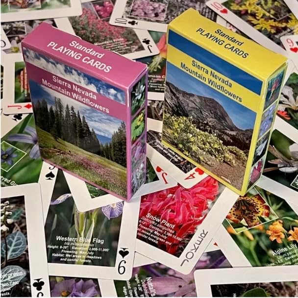 Miniatura 4 de Sierra Nevada Mountain Wildflowers Juego de cartas (juego de dos barajas)