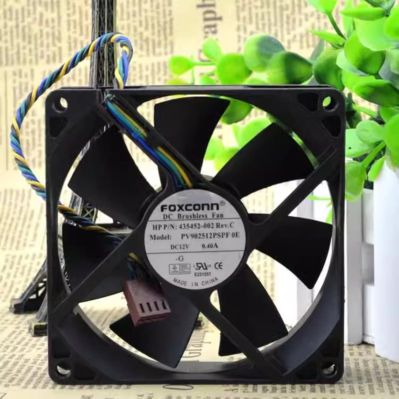 PV902512PSPF 0E 12V 0.40A 9CM 9025 4-Wire Fan 90 * 90 * 25mm