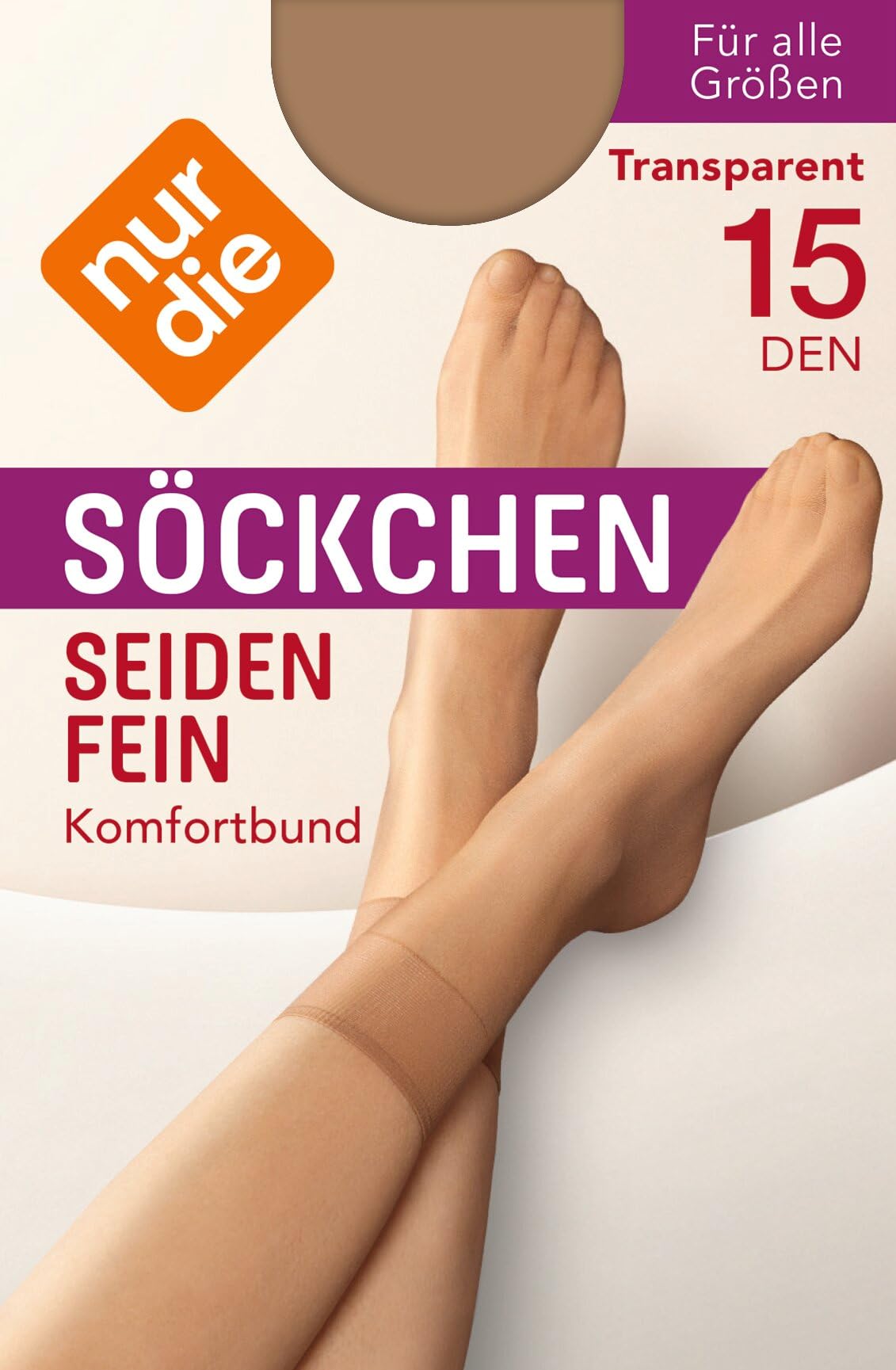 Nur Die Kobiety Skarpety, Brązowy (Amber 230), 5 sztuk