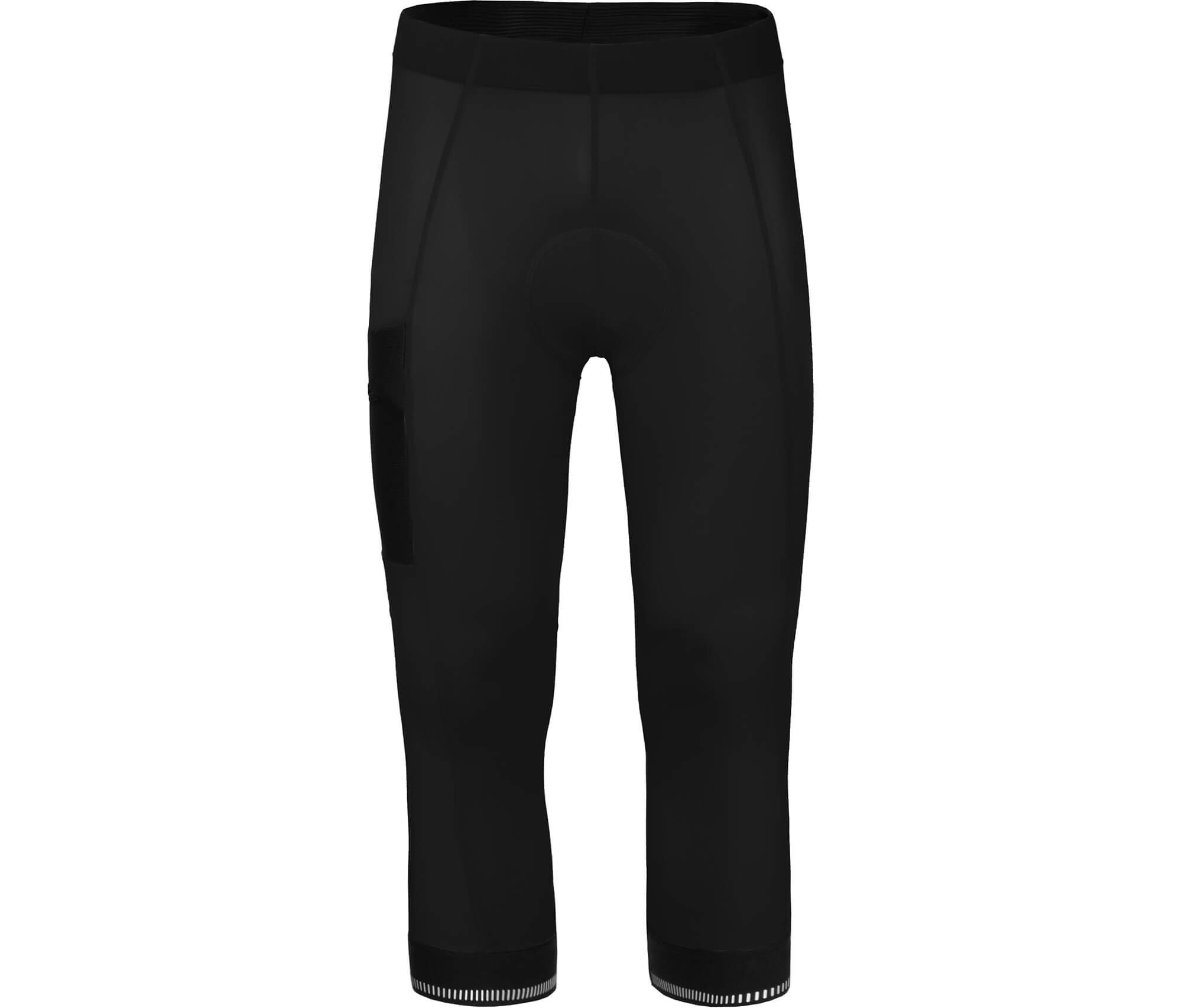 Bergson Kemi Comfort Capri | Herren 3/4 Radhose (mit Sitzpolster) Comfort Sitzpolster, elastisch, Rutschsichere Silikon-Beinabschlüsse, Reflektierende Elemente, Perfekter Sitz