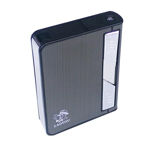 Encendedor de cigarrillos, soporte multifunción para caja de cigarrillos, encendedor de cigarrillos eléctrico recargable por USB, soporte para