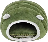 Ninho de algodão pequeno para animais de estimação, cama quente para hamster, à prova de vento, ninho de ouriço quente e confortável, ninho de hamster semi-fechado, rede para pendurar ninho de animal de estimação fofo para ratos, planador de açúcar, chinchila