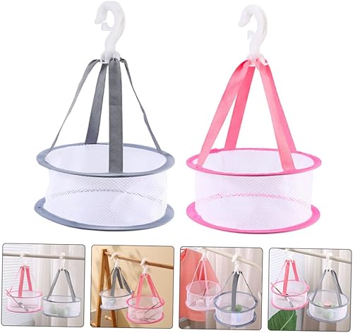 Miniatura 4 de OFFSCH 2 unids Bolsa de red de secado Plegable Suéter Secador Calcetines Red de Secado de Esponja de Maquillaje Red de Secado de Lavandería Rejilla
