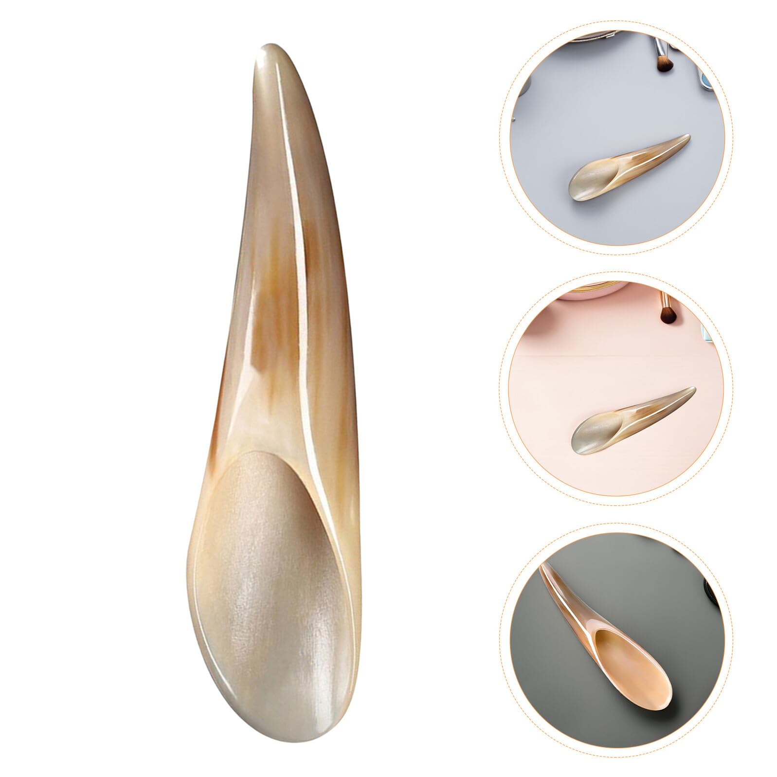 SHERCHPRY 3pezzi Strumento Gua Sha Corpo in Corno Di Bue Per Raschiamento Muscolare Massaggiatore Gua Sha Viso Portatile Per Massaggio Raschiante e