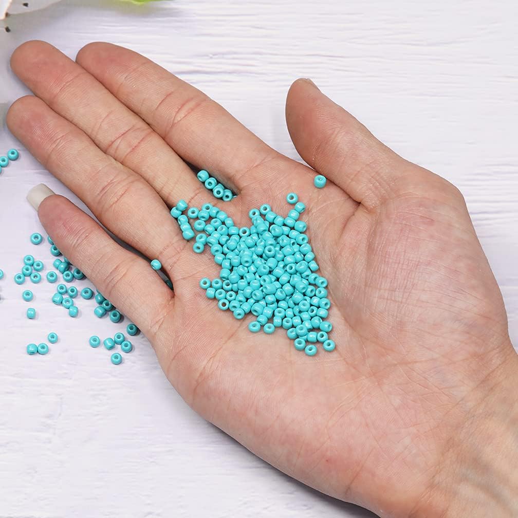 Tibaoffy Size 8/0 Crafts Glass Seed Beads 3mm Pine Green Beads for Jewelry Making (Total About 100gm About 3600pcs) - Image 5