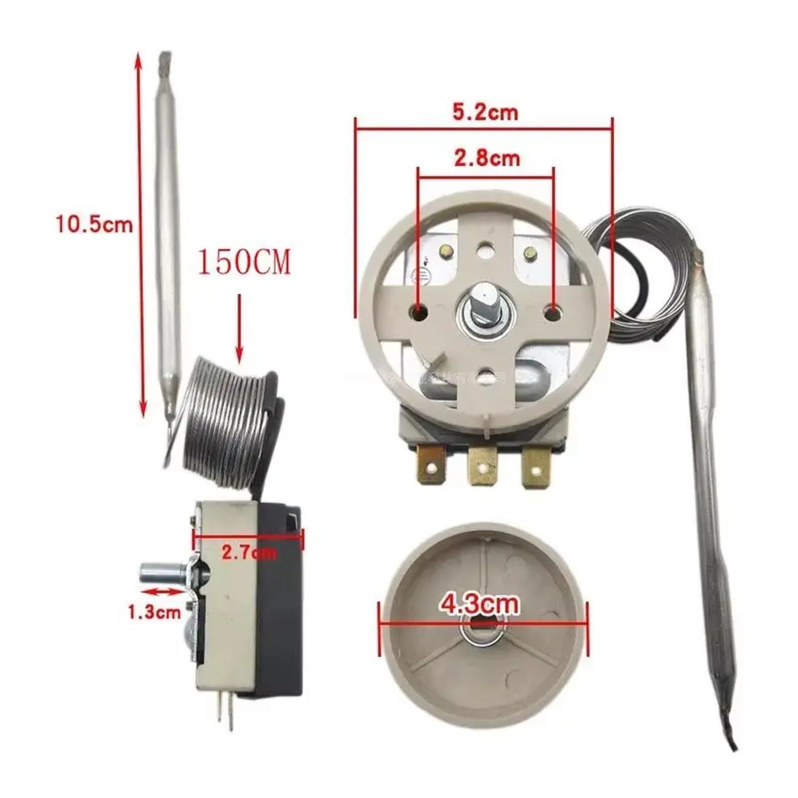 AC220-250V 16A termostato frigorifero congelatore -30 a 30 gradi Celsius