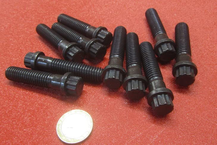 Alloy Steel 12 Point PT Bolts, 7/16-14 x 2.00 Length 10 pcs