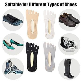 6 Paia Calzini Con Dita Separate Donna - Traspiranti Per Sport E Allenamento - Foto 10