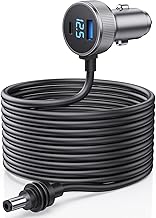Starlink Mini Cable, 3 in 1 Starlink Mini Car Charger DC Power Cable+ Cigarette Lighter Adapter 12V-48V with Digital Display, Durable USB C PD 40W and USB A 35W Ports for Trucks and Cars (16.4FT)