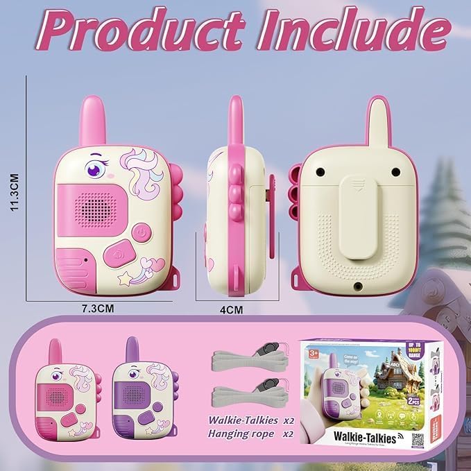 Kids Walkie Talkie Toy – Long Range, Rechargeable Two-Way Radios for Boys & Girls Ages 3–10 | Outdoor Adventure, Camping, Hiking, Role Play Idea (Halloween, Christmas, Birthdays) - Image 6 thumbnail