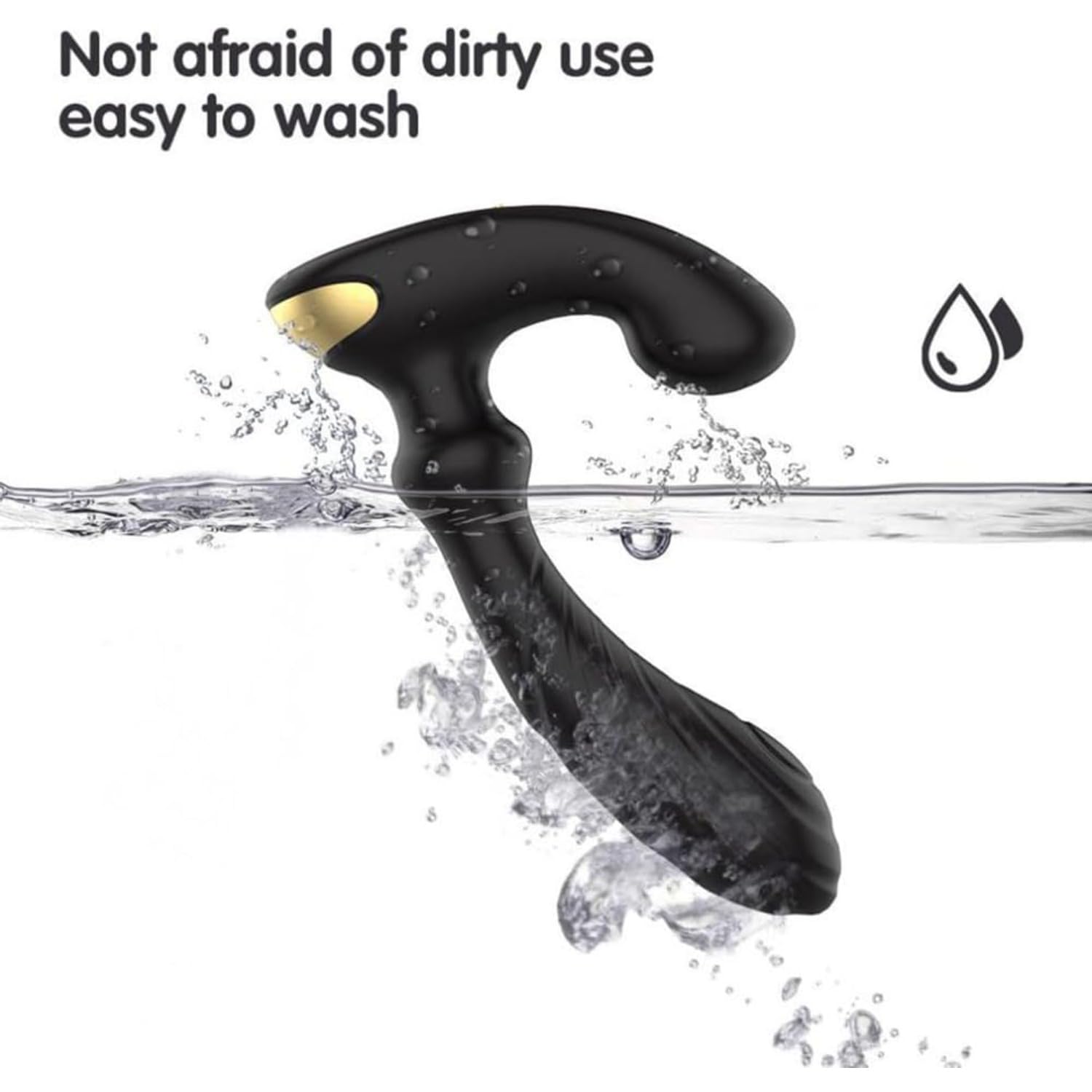 Estimulador de próstata, con 9 modos de funcionamiento y función de vibración, equipado con un vibrador flexible y un plug anal articulado