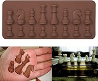 Vista 6 de Silicona Chocolate Internacional Ajedrez Formas de Chocolate Pastel de Hielo Fondant Hornear para DIY Dulces Decoración Decoración de Pastel