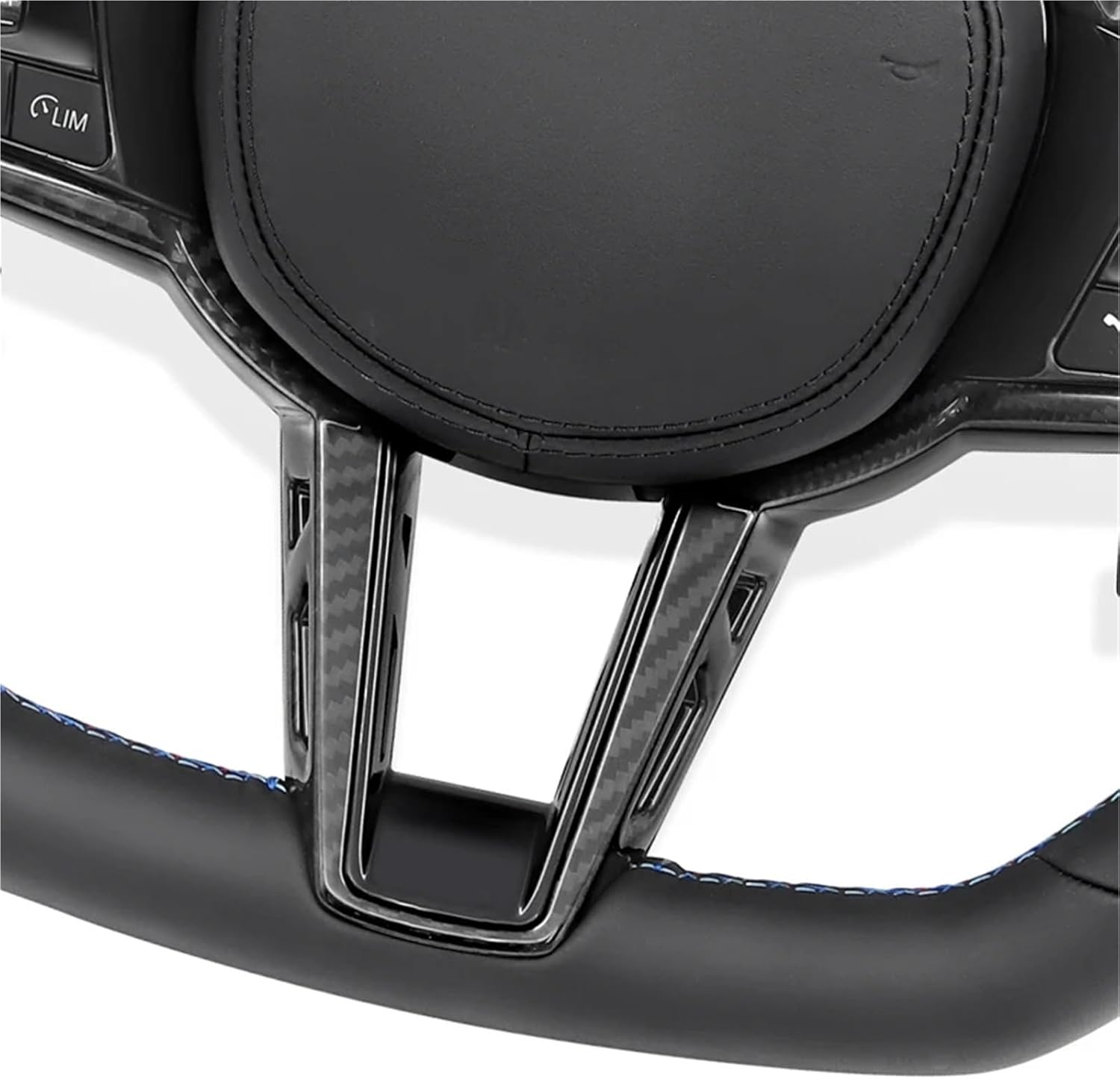 M- Sport Leather Steering Wheel For BMW G01 G02 G05 G06 G20 G21 G80 G81 G22 G23 G26 G30 G32 G87 3 4 5 Series Car Accessories(Style 02)