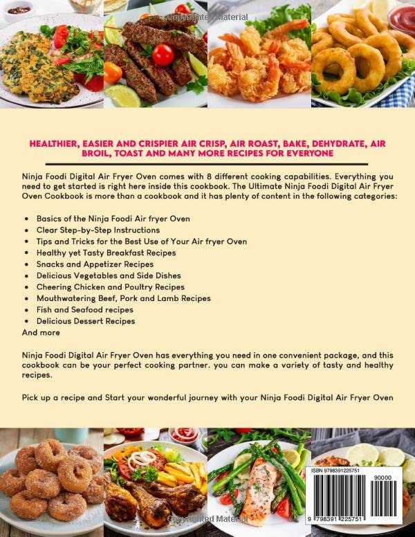 Miniatura 2 de The Ultimate Ninja Foodi Digital Air Fryer Oven Cookbook 1900 Days Affordable, Easy and Delicious Recipes for Beginners to Bake, Air Fry, Broil,