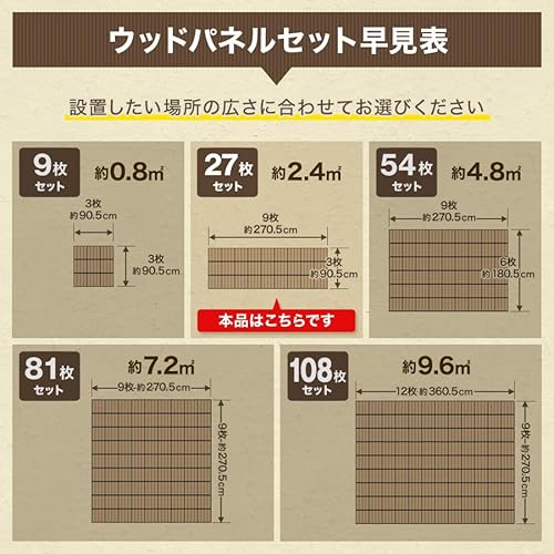 WEIMALL 人工芝パネル 27枚セット 30cm×30cm 芝丈3cm の商品画像 12