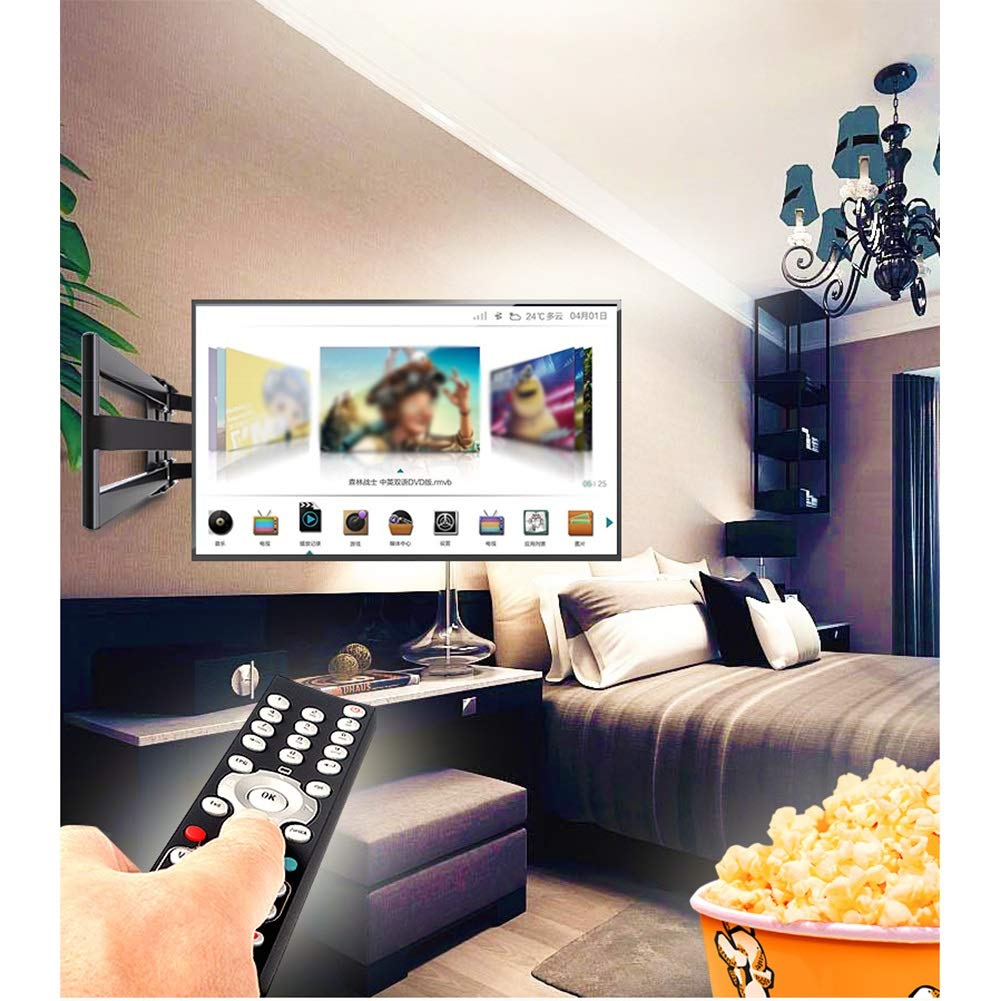 Staffa da Parete Fissa per Montaggio a Parete TV, Supporto da Parete per TV Ultra Sottile per TV LED LCD al Plasma Full HD da 36-85 Pollici Max VESA 600x400, capacità 80 kg