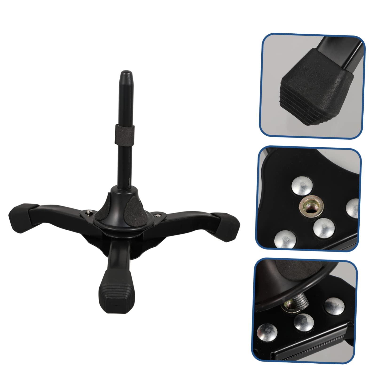 BIUDECO Clarinet Holder Stand Durable Flute Music Stand Tripod Base Prevents Floor Scratch