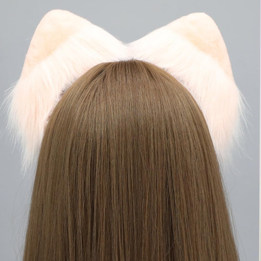 Cerchietto con orecchie staccabili, accessorio per capelli in peluche, accessorio per feste e appassionati di costumi di Halloween e cosplay