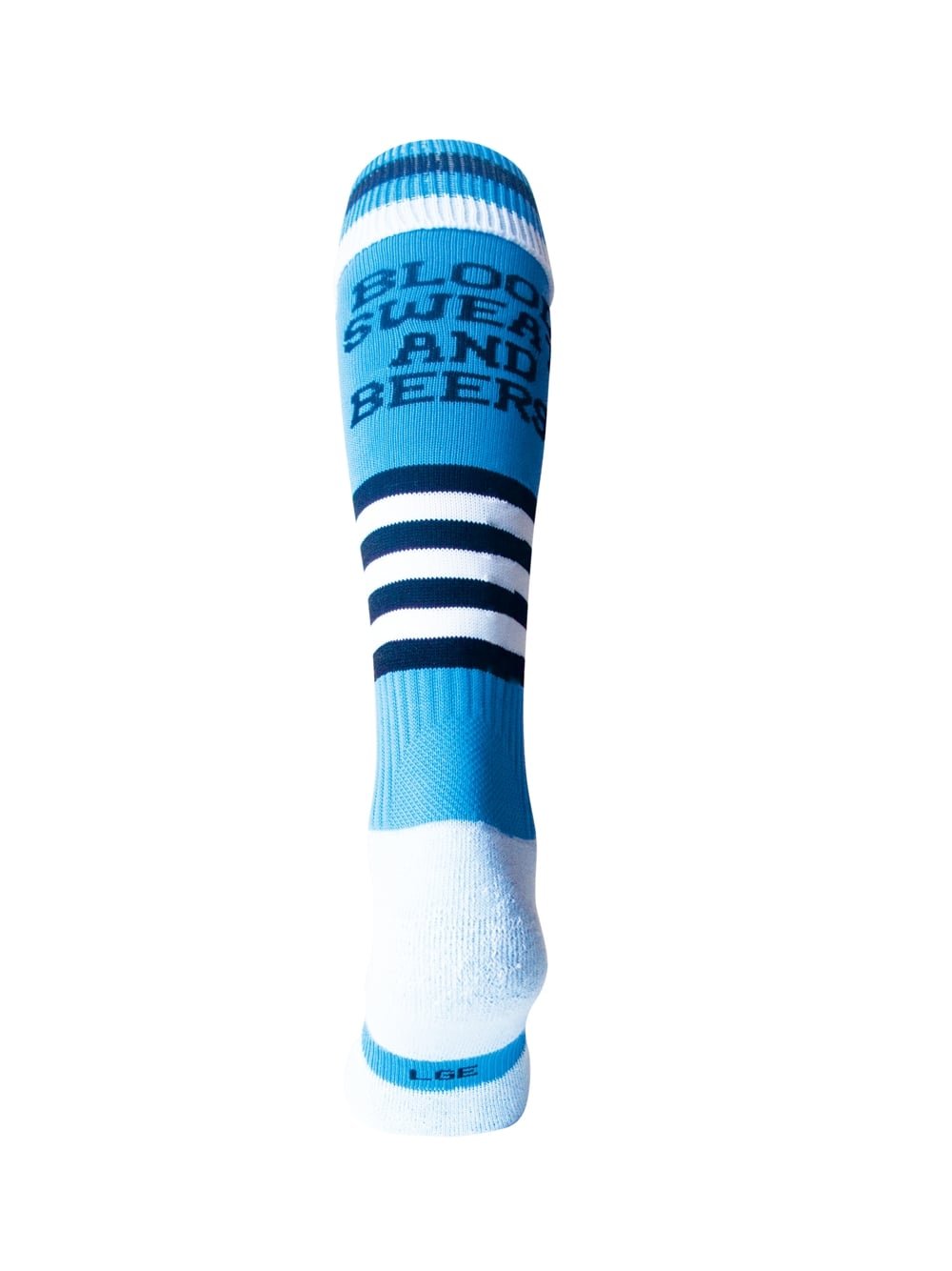 WackySox Blood Sweat and Beers Knee Length Sports Socks, Rugby Socks, Hockey Socks