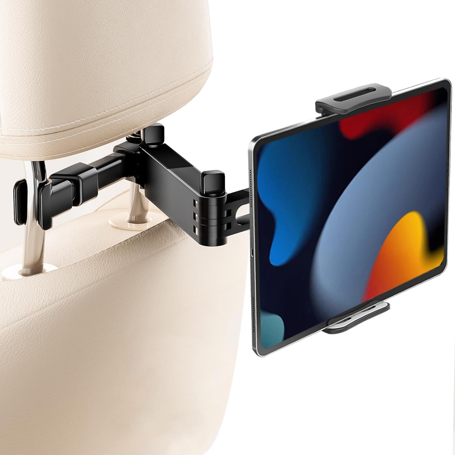 Car Headrest Mount, Stretchable Car Backseat Seat Mount/Tablet Headrest Holder Universal 360° Rotating Adjustable for All 4"-10.6" cellphones/Tablet Switch iPad iPad Air iPad Mini,Samsung Galaxy ect-image-34