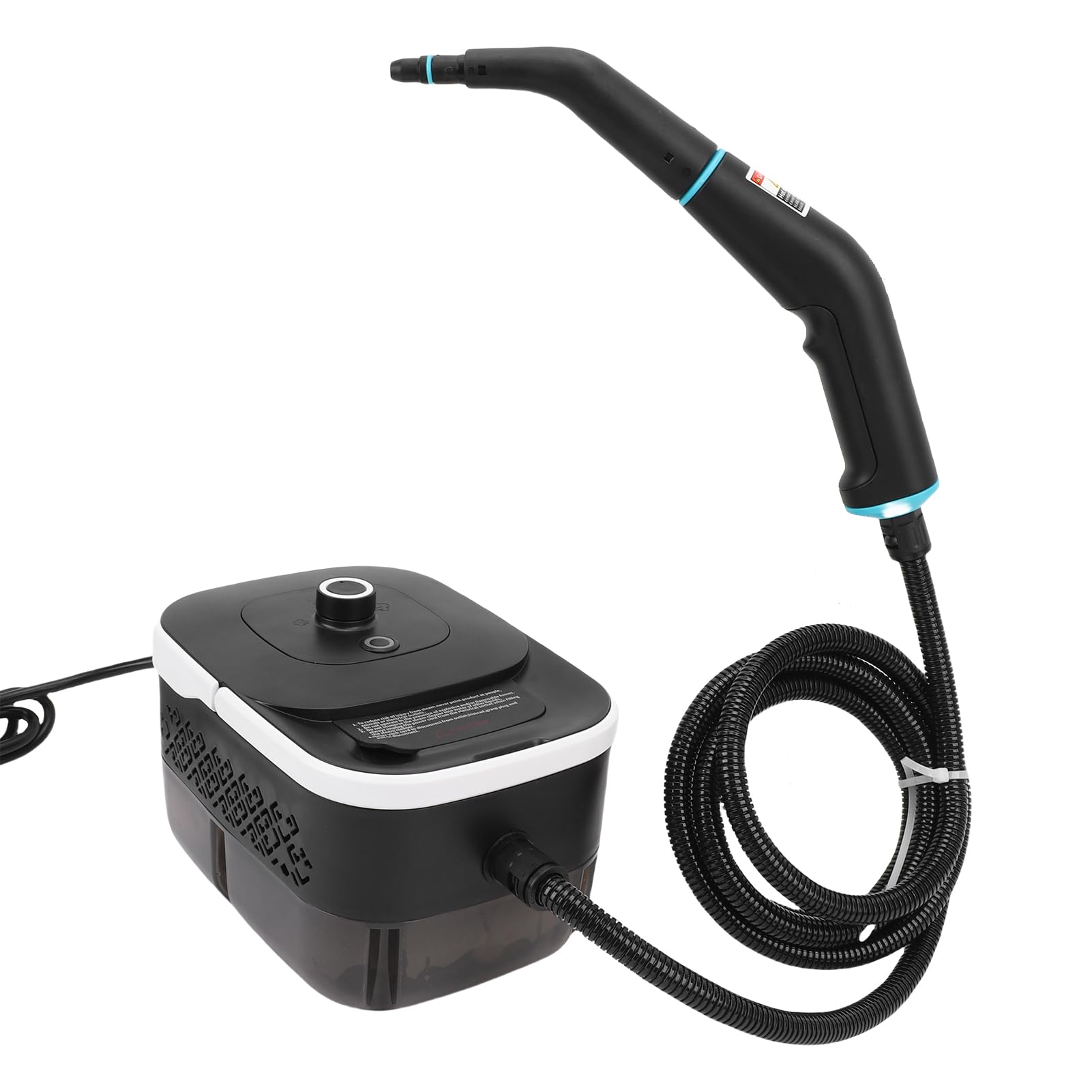 Hztyyier Limpiador a Vapor Portátil de Alta Temperatura, Limpiador a Vapor a Presión Portátil con Ajustes Ajustables, Potencia de 4 Bares para Uso Doméstico y de Cocina (Enchufe Europeo 220V)