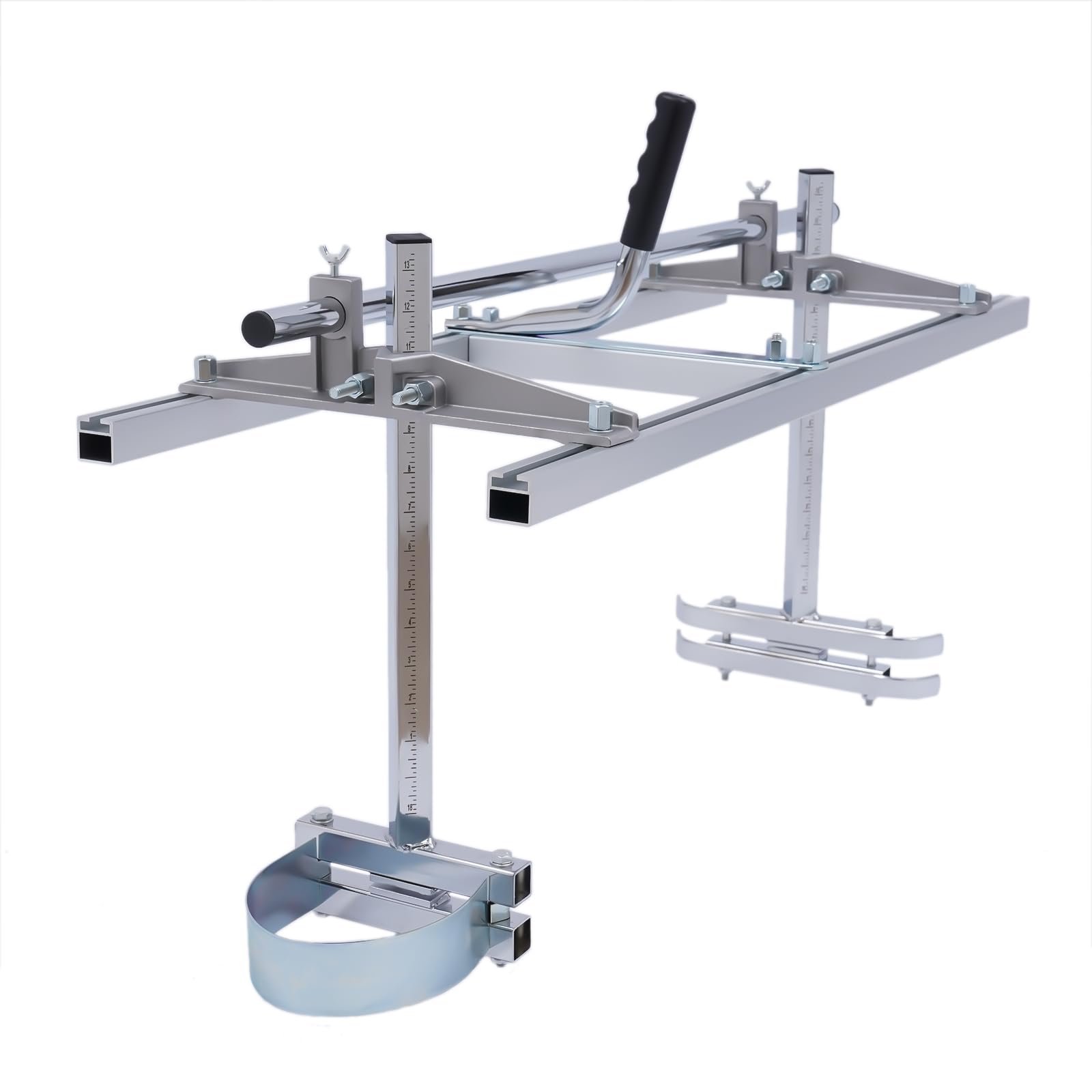 Aserradero móvil de 35 – 91 cm, molinillo de motosierra de acero y aluminio, soporte para motosierra de madera, molinillo de motosierra para trabajadores de la construcción