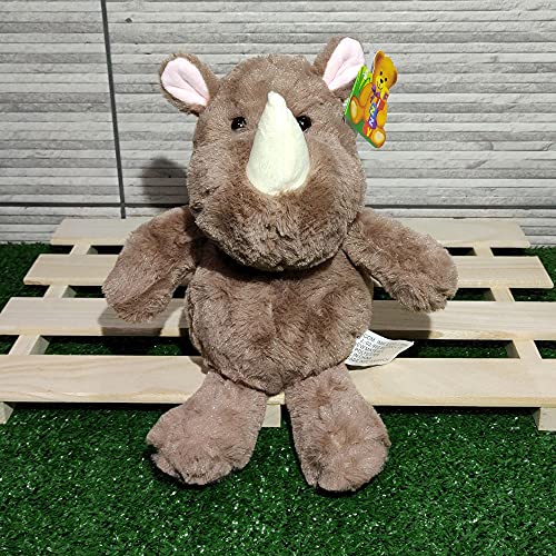 Rinoceronte de Pelúcia 25cm Animais da Selva Fizzy Toys FE7265