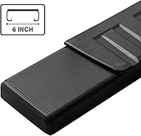 Vista 8 de Estribos laterales regulares de 6 pulgadas compatibles con Chevy Silverado/GMC Sierra 1500 2007-2018; 2007-2019 2500/3500 Barras de estribo