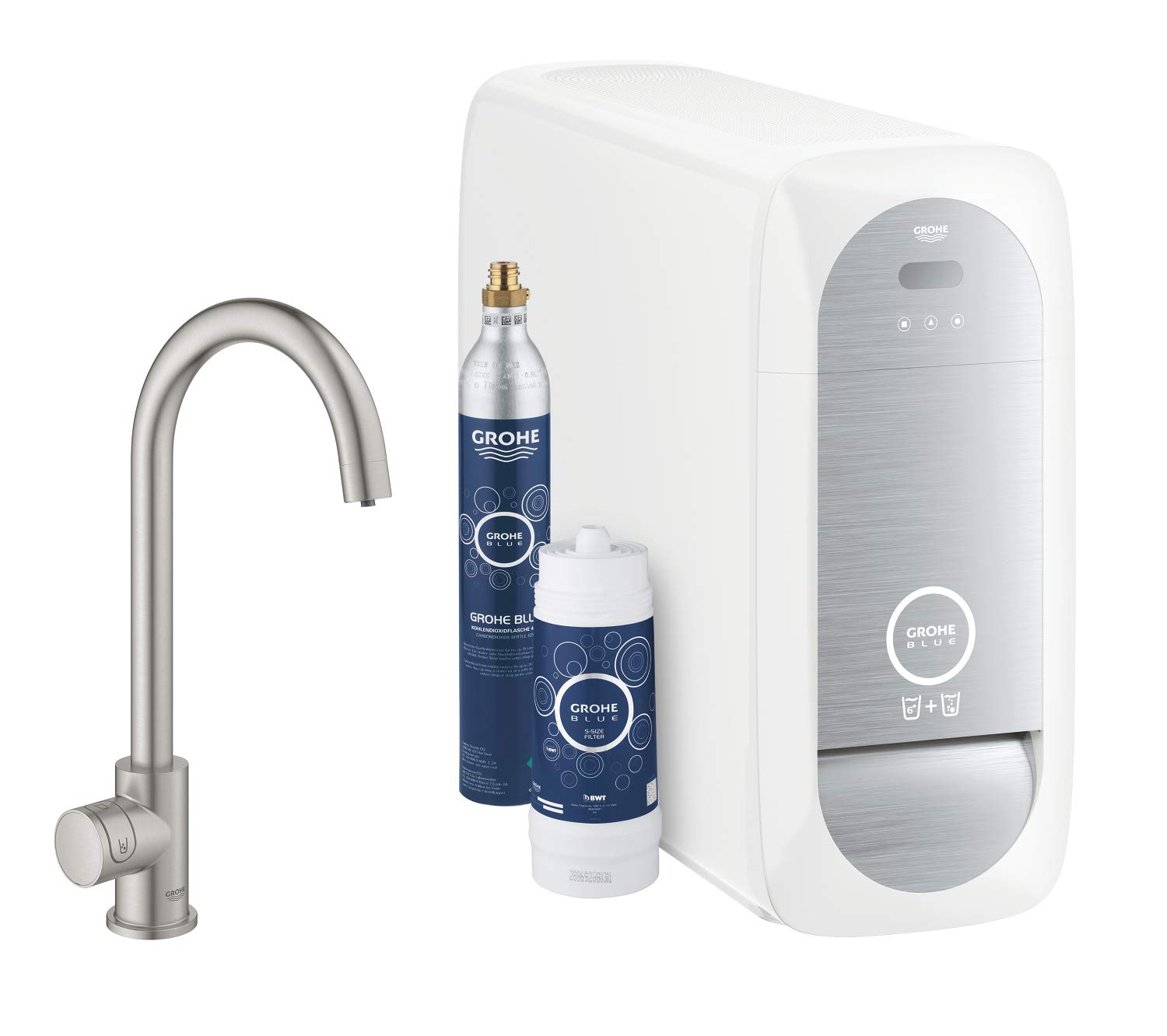 GROHE Blue Home Mono- Starter Kit (Mono Armatur mit Filterfunktion 