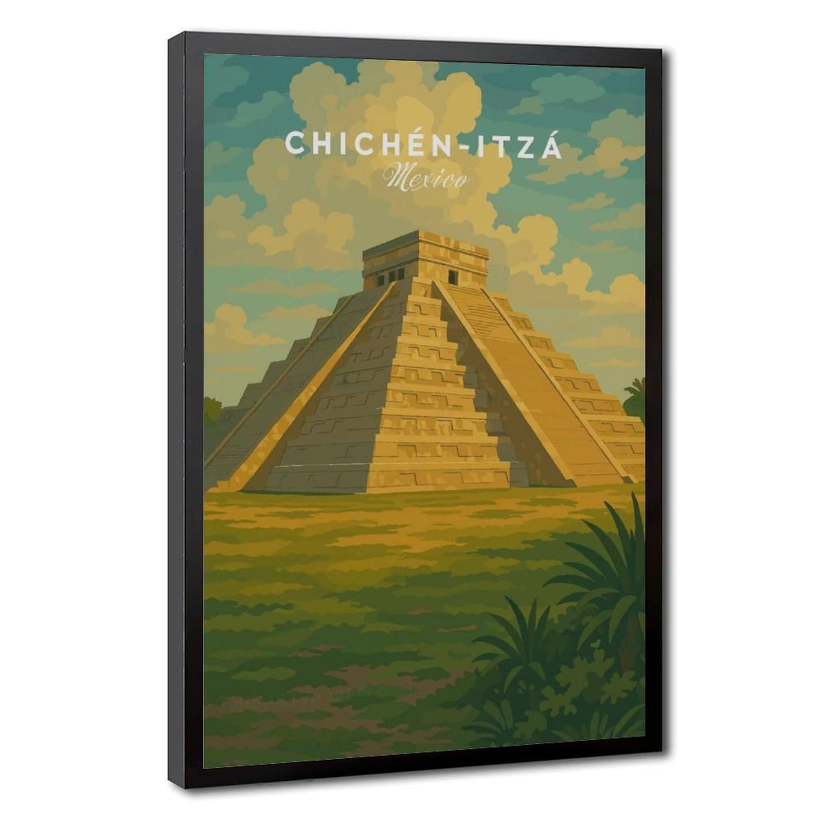 Bareronor Chichén Itzá Canvas Poster for Office Decor Gift
