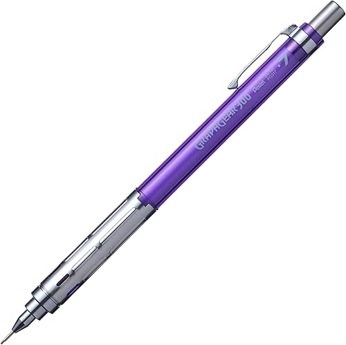 Miniatura 3 de Pentel GraphGear 300 - Lápiz mecánico, caja de 12 lápices, violeta, 0.028 in