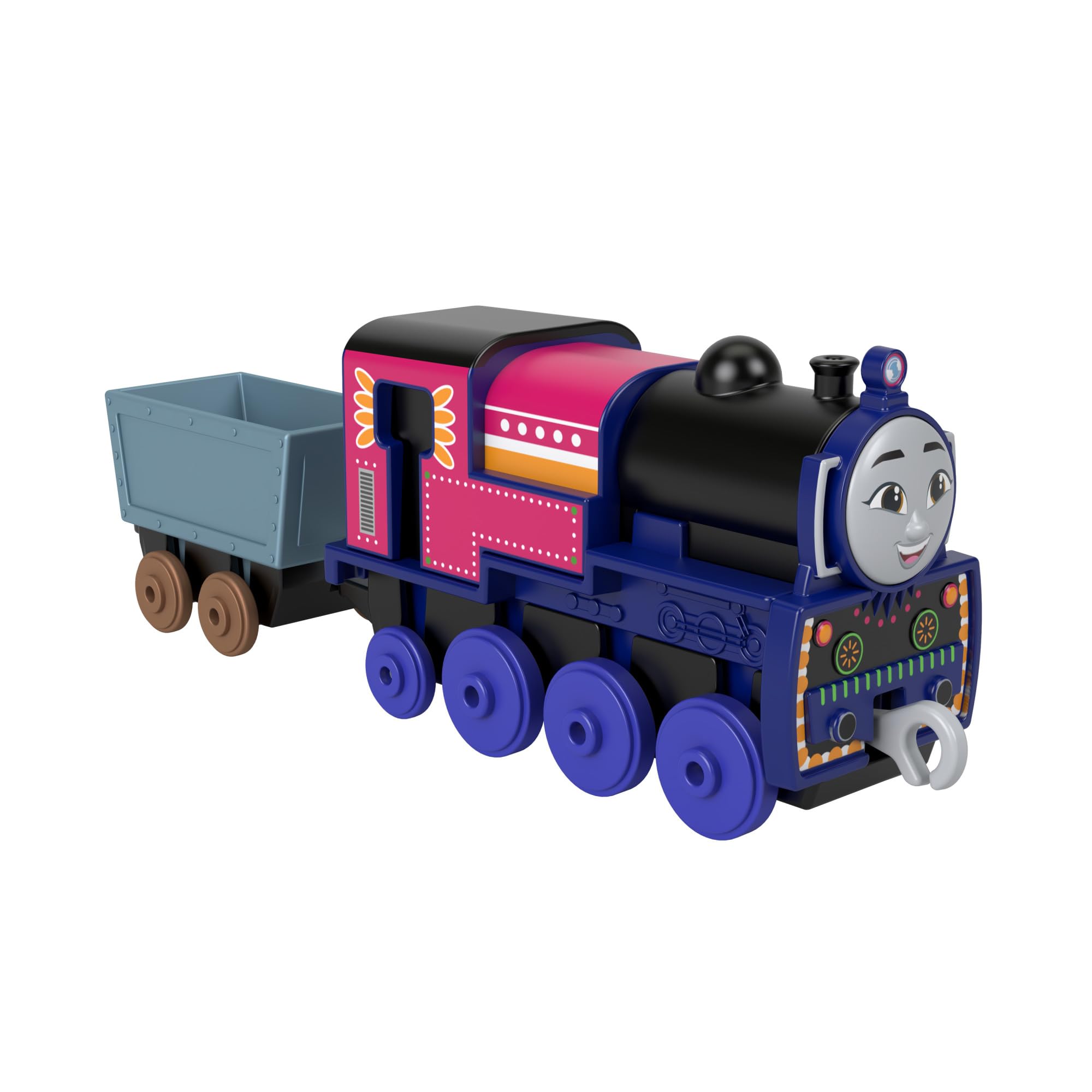 THOMAS & FRIENDS The Tank Engine Ashima Metal Push Locomotive Die-Cast Train With Crystal Loading And Railway Play Accessories For Kids Toy 3+ Years HNN20