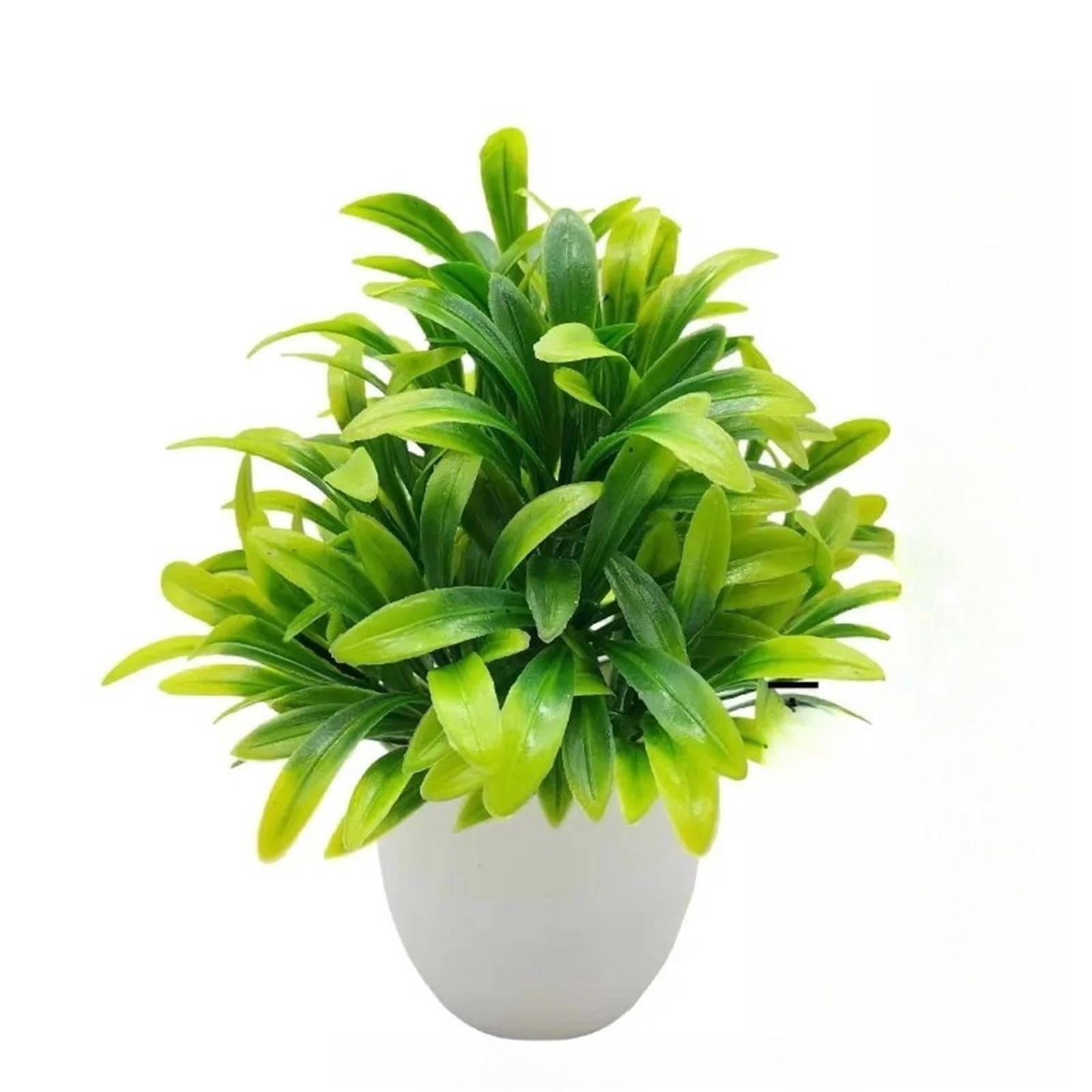 Artificial Plants 2PCS Artificial Plant with Plastic Pot Fake Greenery